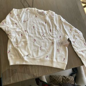 Spiritual gangster floral sweatshirt